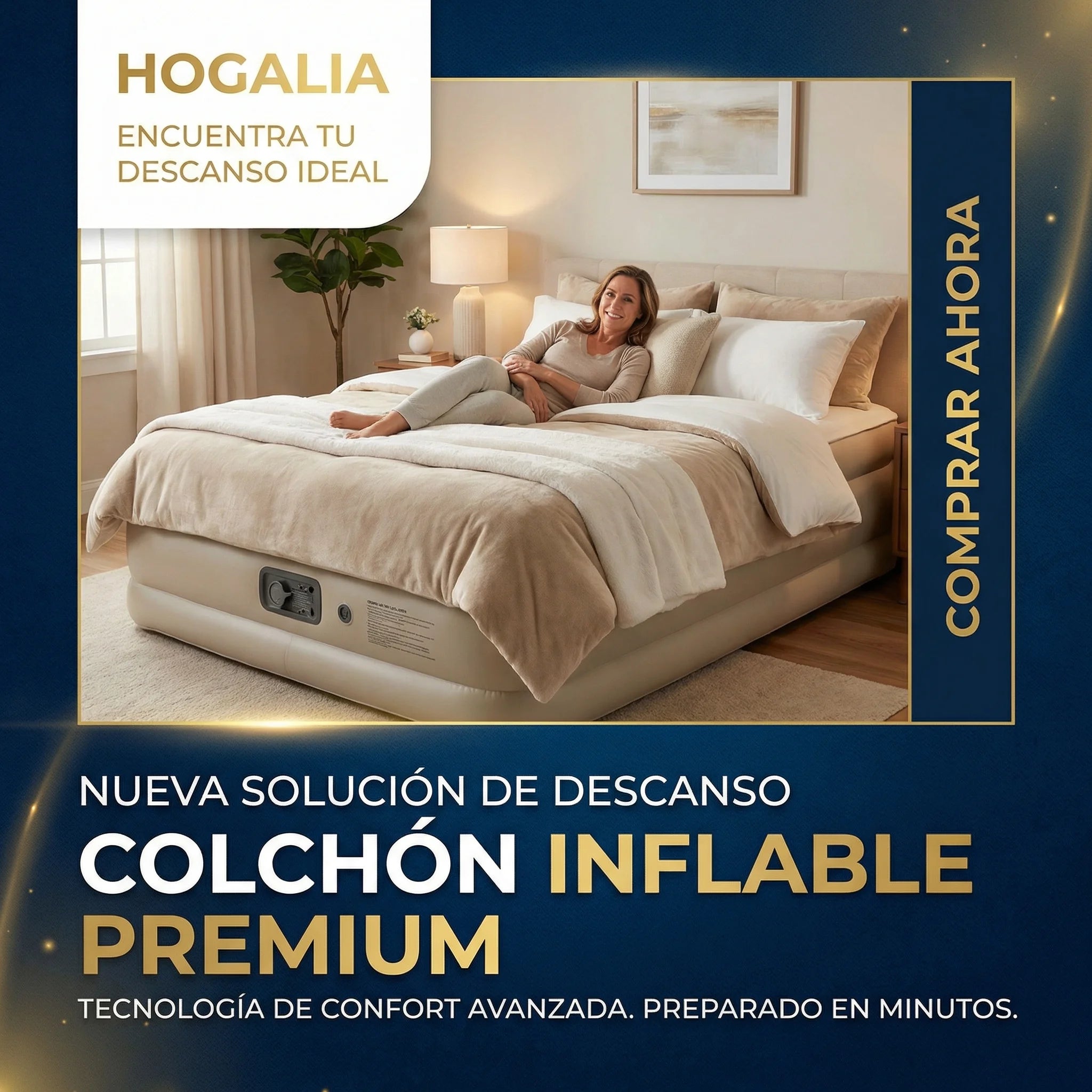 COLCHÓN MATRIMONIAL INFLABLE
